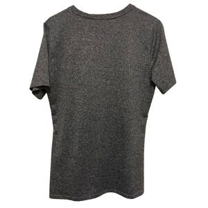 Aunis Women T-Shirt Large Gray Short Sleeve Yoga Workout